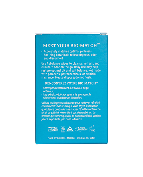 Good Clean Love Rebalance Wipes - Box of 12