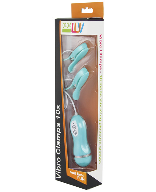 GigaLuv Vibro Clamps - 10 Functions Tiffany Blue