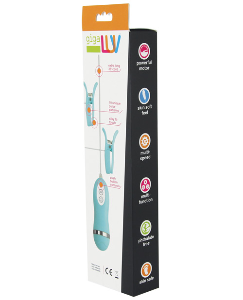 GigaLuv Vibro Clamps - 10 Functions Tiffany Blue