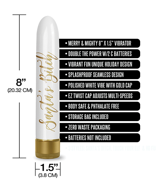 Santa's Helper Merry & Mighty Vibe w/Storage Bag - Santa's Bitch