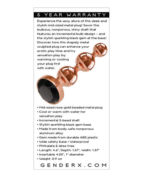 Gender X Gold Digger Medium - Rose Gold/Black