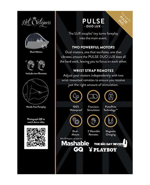 Hot Octopuss Pulse Duo Lux - Grey