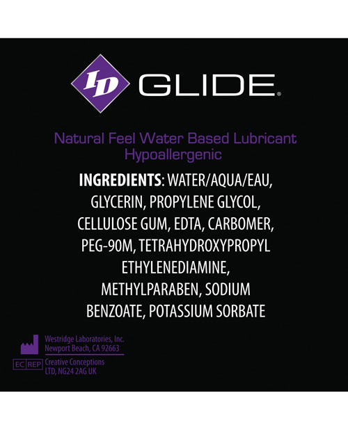 ID Glide Water Based Lubricant - 1 oz Pocket Bottle