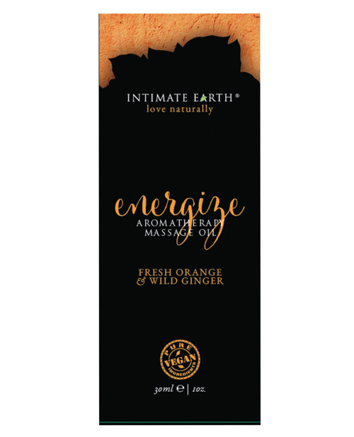 Intimate Earth Energizing Massage Oil - 120 ml Orange & Ginger