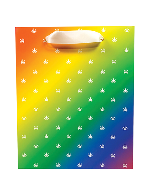 Polka Pot Gift Bag - Rainbow/White