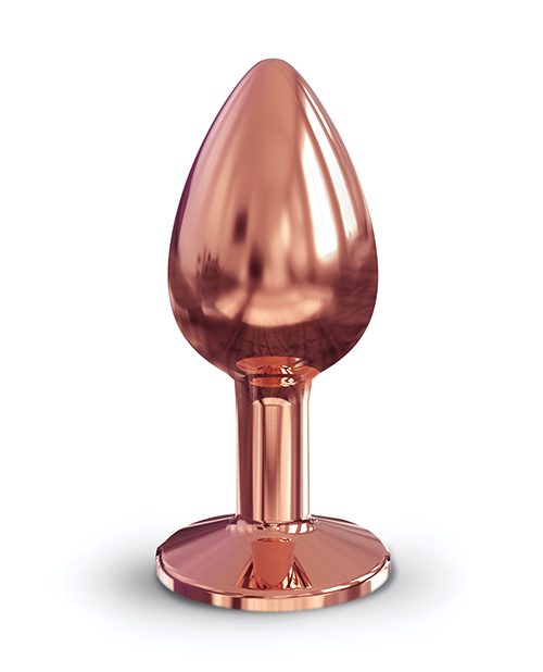 Dorcel Aluminium Bejeweled Diamond Plug - Rose Gold Small