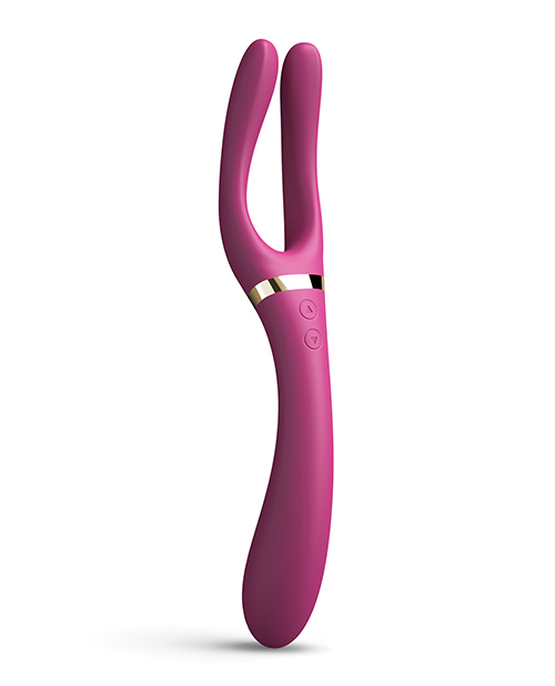 Dorcel Infinite Joy Bendable Forked Vibrator - Plum