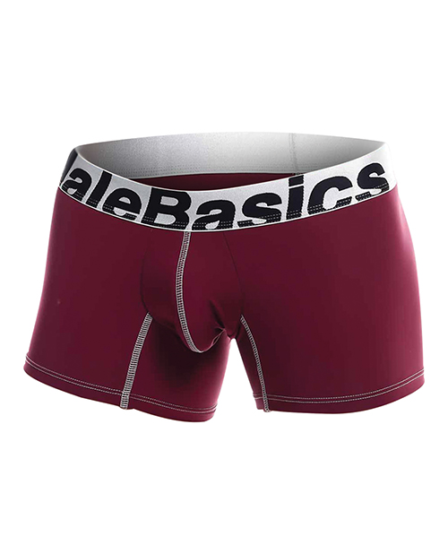 Male Basics Performance Boxer Burgundy MD