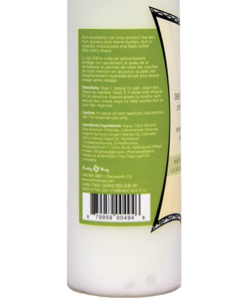 Earthly Body Miracle Oil Shave Cream - 8 oz Bottle