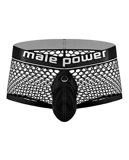 Cock Pit Fishnet Mini Cock Ring Short Black MD