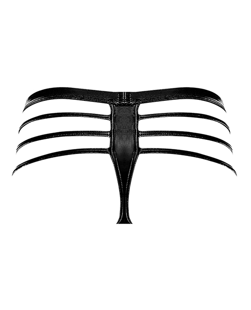 Cage Matte Cage Thong Black S/M