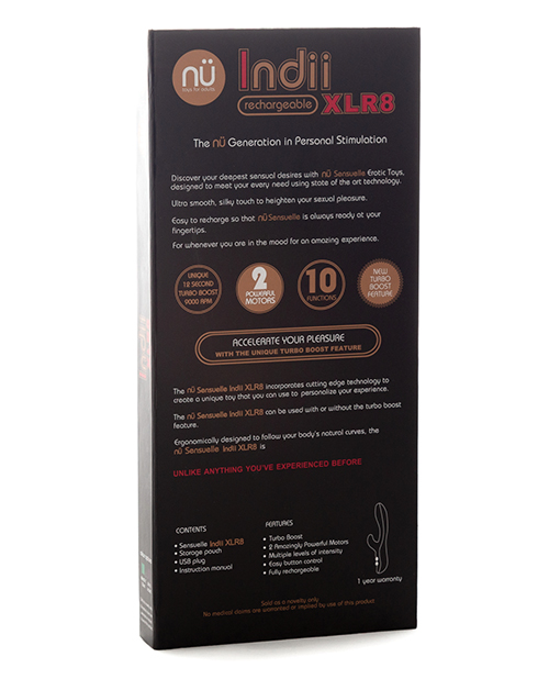 Nu Sensuelle Indii Rabbit XLR8 Turbo Boost - Pink