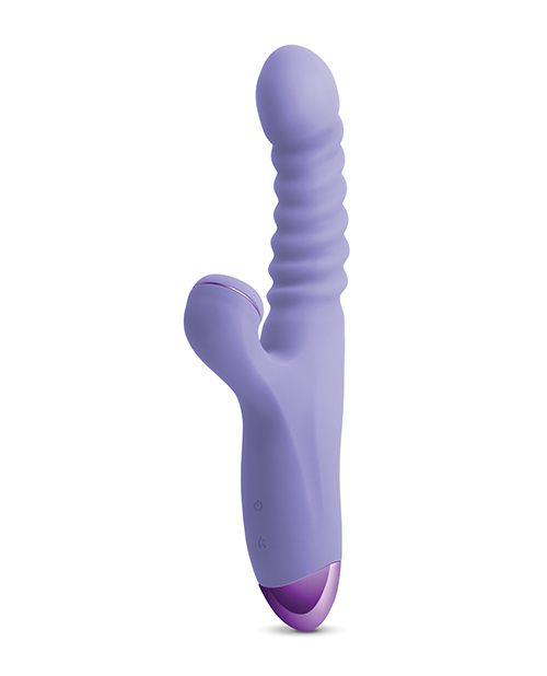 Luxe Nova Thrusting & Throbbing Stimulator - Purple
