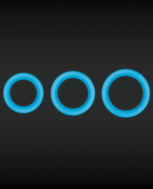 Firefly Halo Medium Cockring - Blue