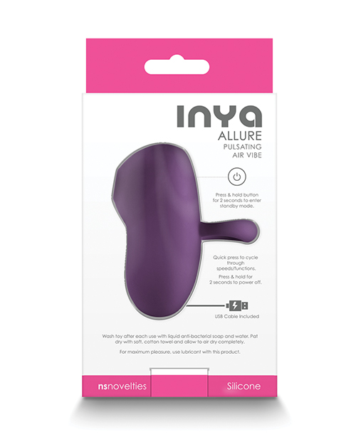 INYA Allure Pulsating Air Vibe - Dark Purple