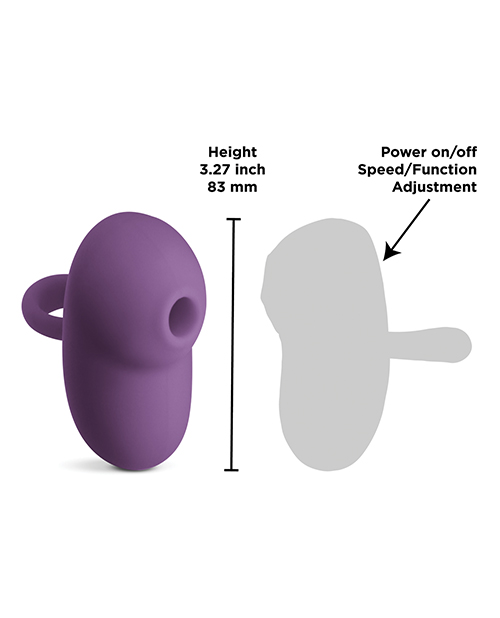 INYA Allure Pulsating Air Vibe - Dark Purple