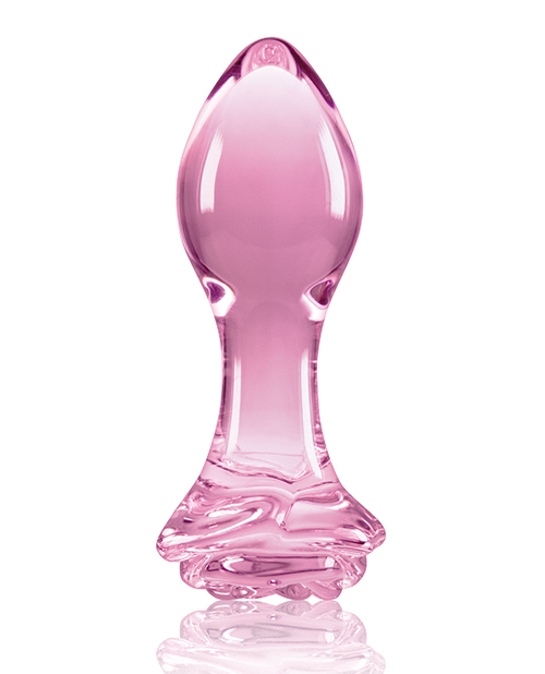 Crystal Rose Butt Plug - Pink