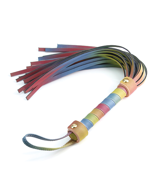 Spectra Bondage Flogger - Rainbow
