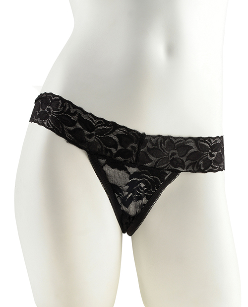 Fetish Fantasy Series Hanky Spank Me Plus Size Vibrating Panties - Black