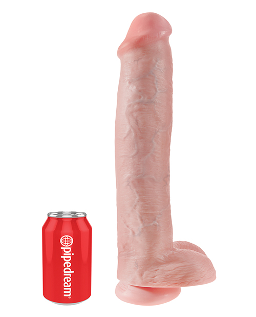 King Cock 15" Cock w/Balls - Flesh