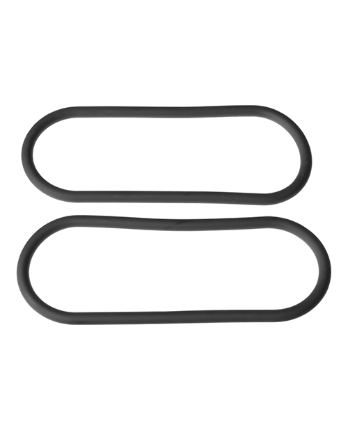 Xplay Gear Silicone 15" Slim Wrap Ring - Black Pack of 2