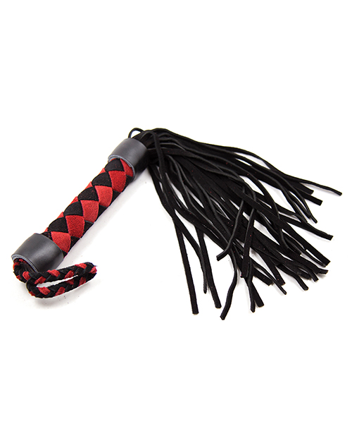 Plesur 15" Leather Flogger - Black