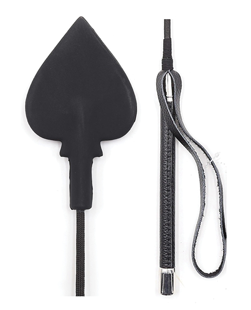 Plesur 22" Spade Silicone Crop - Black