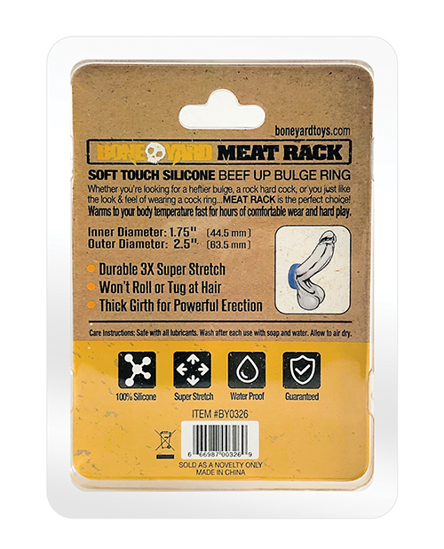 Boneyard Meat Rack Cock Ring - Blue