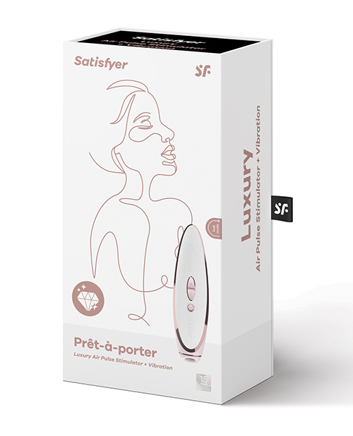 Satisfyer Luxury Pret-a-Porter Metal & Leather - White