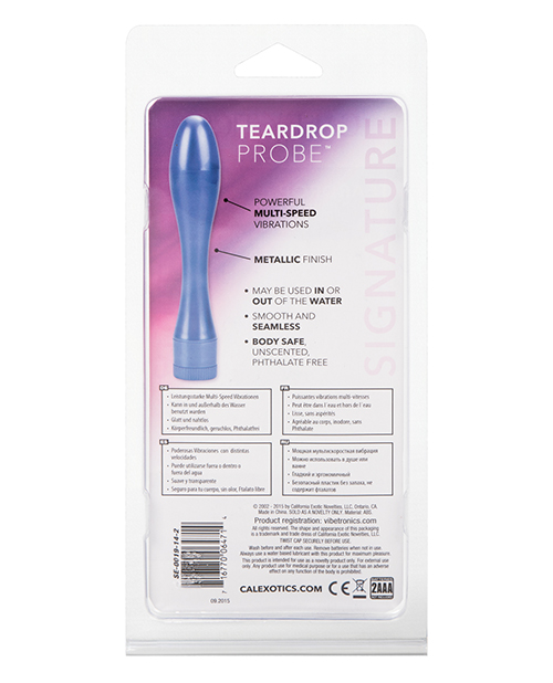 Water Missile 5.5" Teardrop Probe Waterproof - Purple