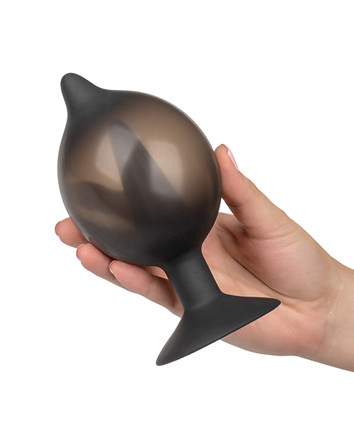 Medium Silicone Inflatable Plug - Black