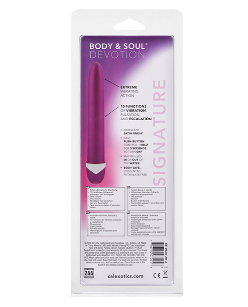 Body & Soul Devotion Vibrator - Purple