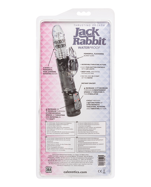 Thrusting Orgasm Bunny Vibe - Black