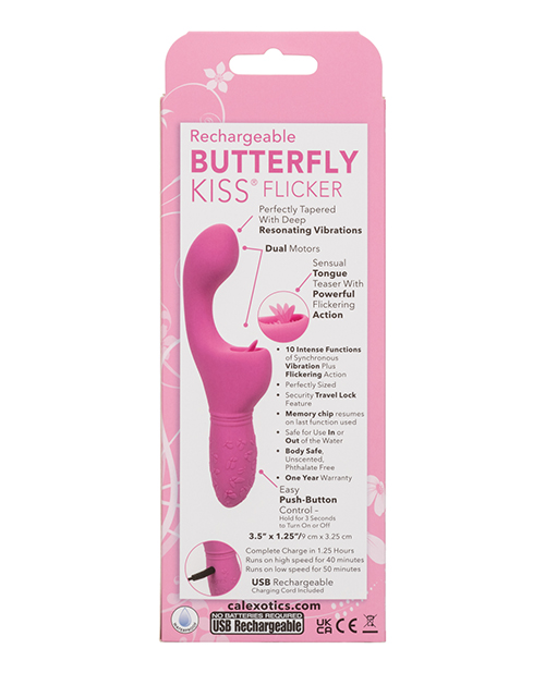 Butterfly Kiss Rechargeable Flicker - Pink