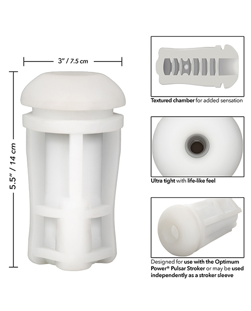 Optimum Power Pulsar Stroker Replacement Sleeve - White