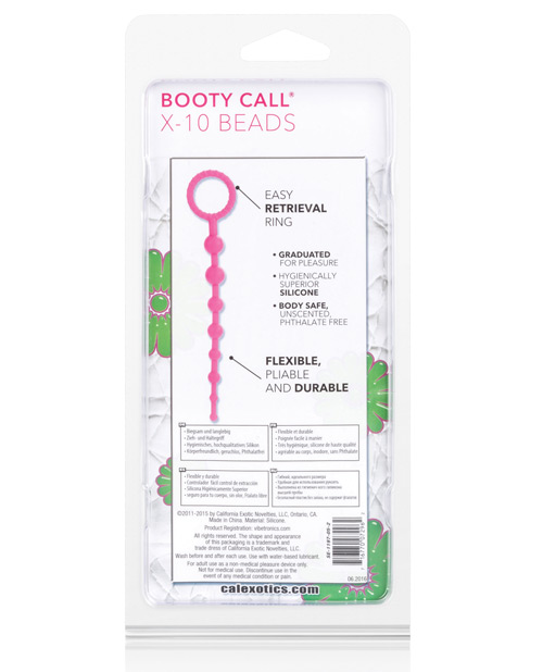 Booty Call X-10 Beads - Pink