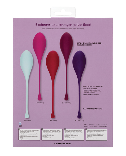 Kegel Training 5 pc Set - Asst Colors