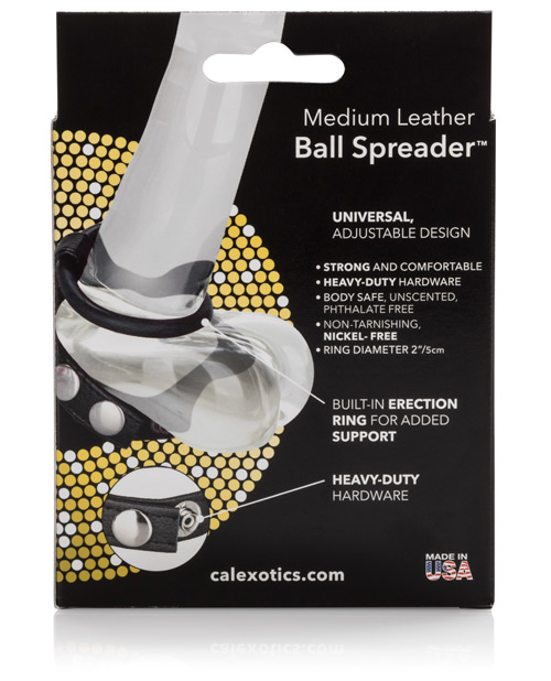 Leather Ball Spreader - Medium Black