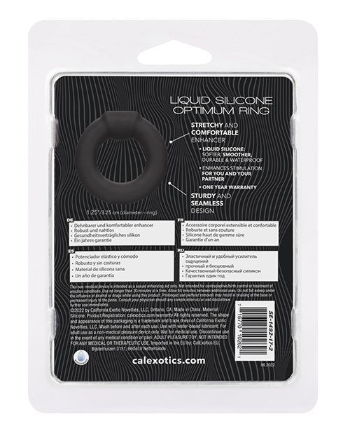 Alpha Liquid Silicone Optimum Ring - Black