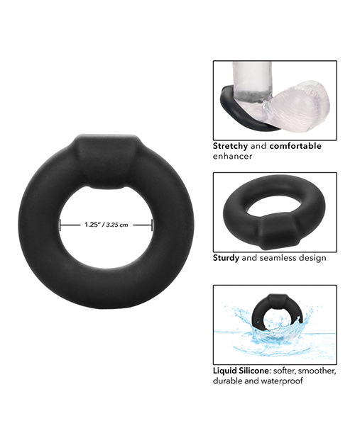 Alpha Liquid Silicone Optimum Ring - Black
