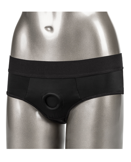 Her Royal Harness Backless Brief L/XL - Black