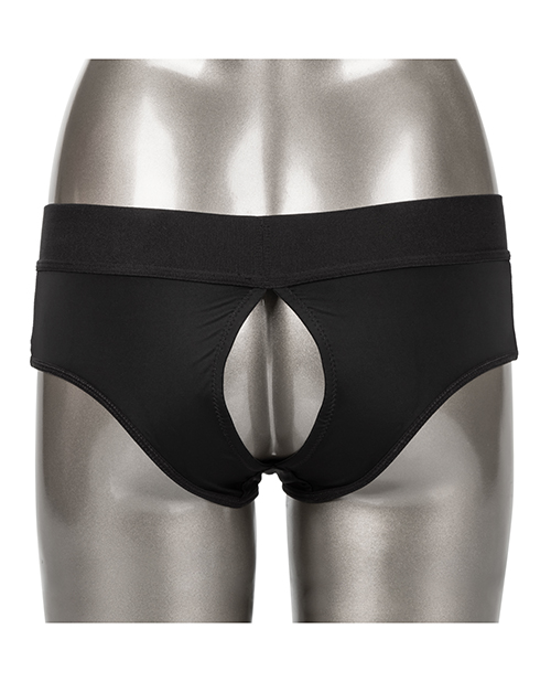 Her Royal Harness Backless Brief L/XL - Black