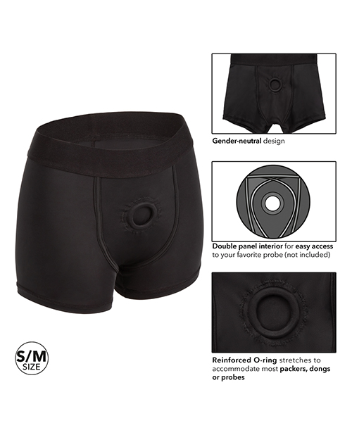 Her Royal Harness Boxer Brief S/M - Black