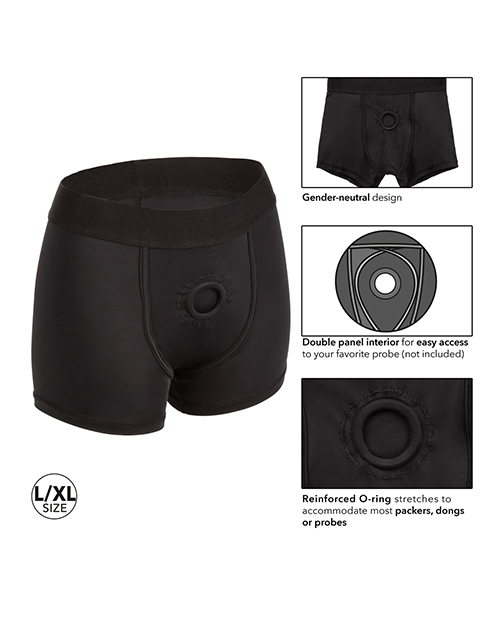 Her Royal Harness Boxer Brief L/XL - Black
