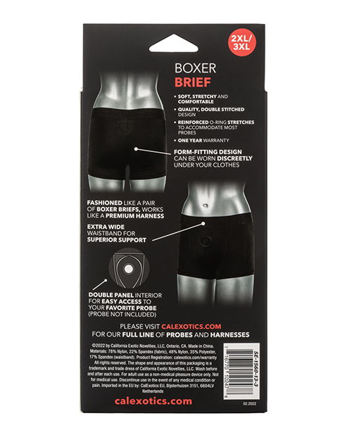 Her Royal Harness Boxer Brief 2XL/3XL - Black