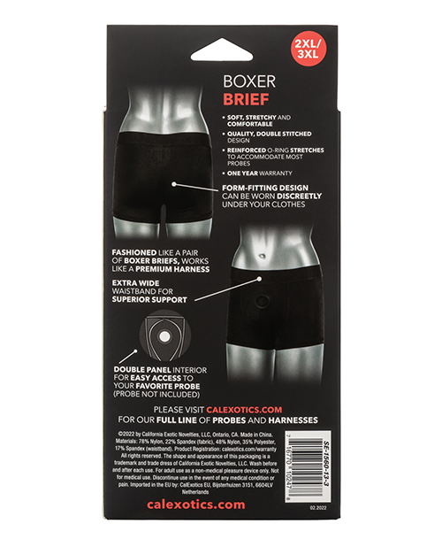 Her Royal Harness Boxer Brief 2XL/3XL - Black