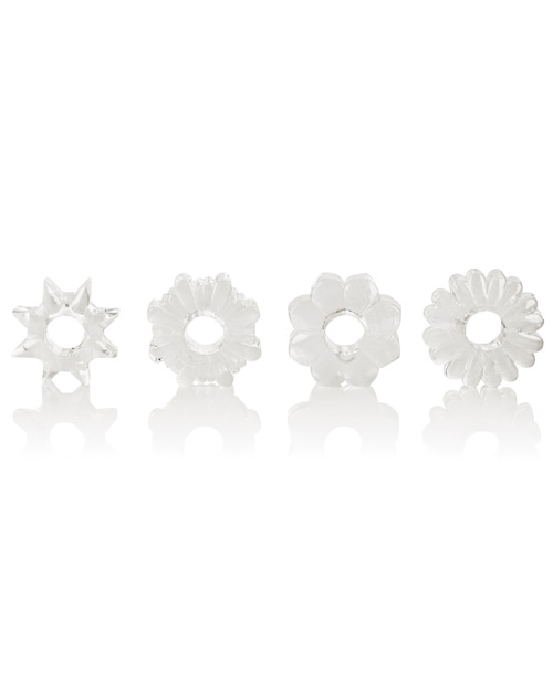 Basic Essentials Rings - Clear Set of 4