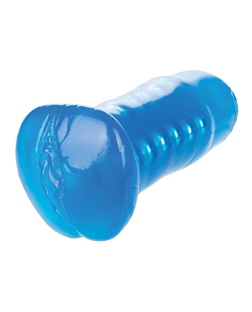 Basic Essentials Beaded Masturbator - Blue