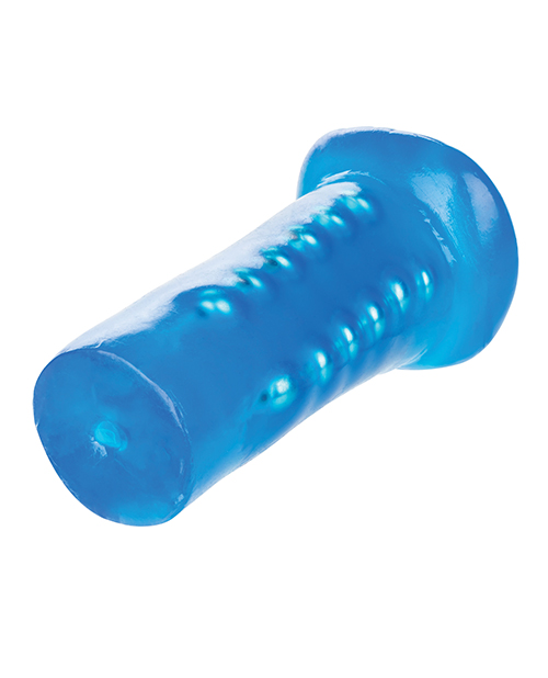 Basic Essentials Beaded Masturbator - Blue