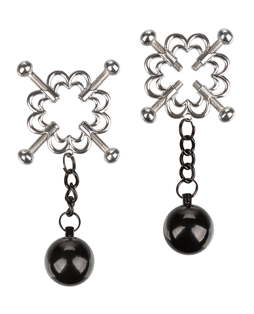 Nipple Grips 4-Point Weighted Nipple Press - Silver